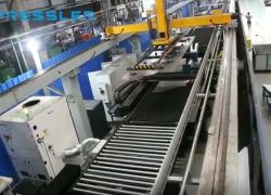 Laser blanking production line video